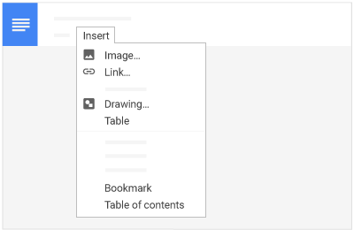 Add pictures, links, tables, and more
