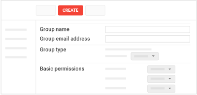 Create your group and set basic permissions