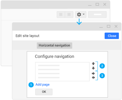 Thay đổi điều hướng trang web